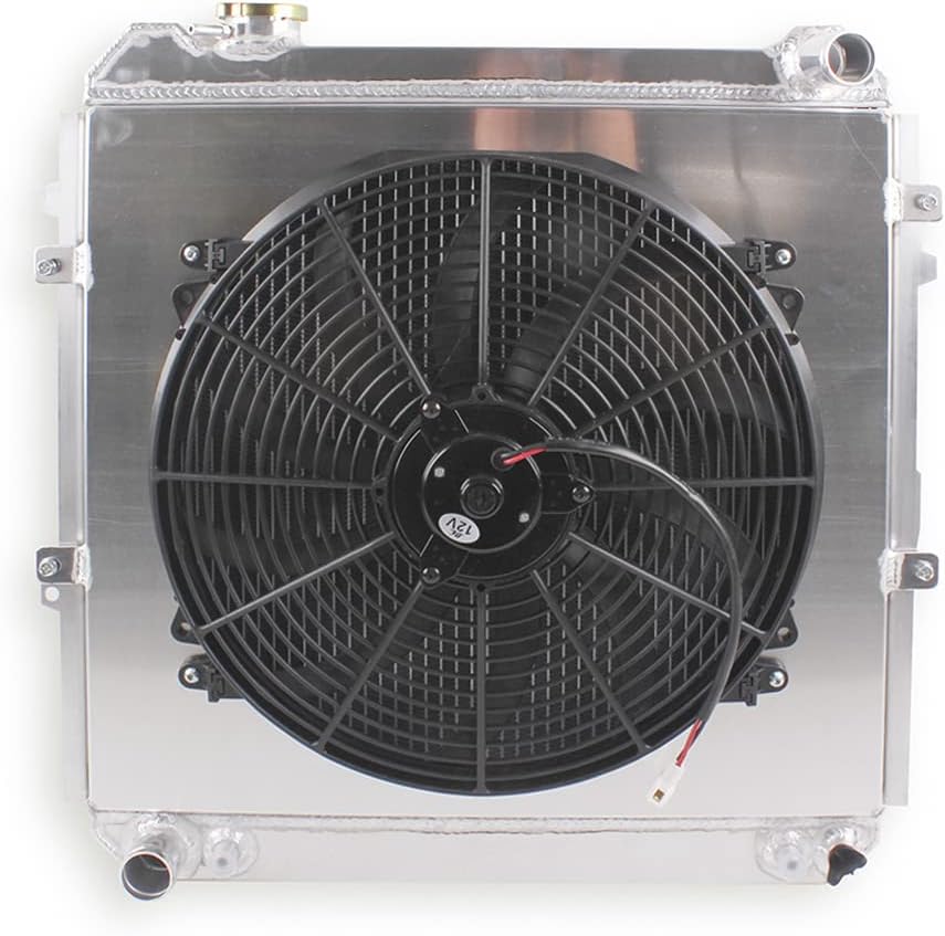 3 Rows Core Aluminum Cooling Radiator for Jeep CJ5 CJ6 CJ7 V8 Conversion Chevy Engine M298