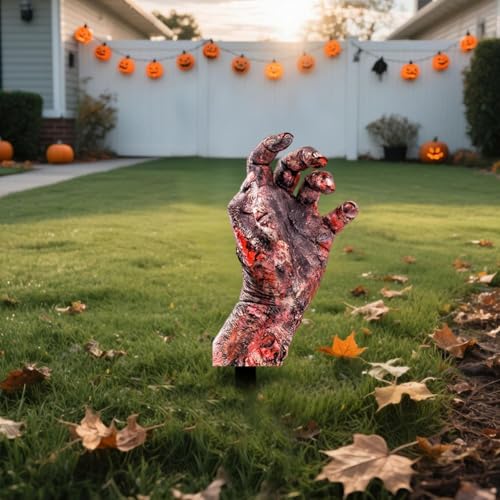 5 Pack Halloween Zombie Arm Yard Stakes H8896