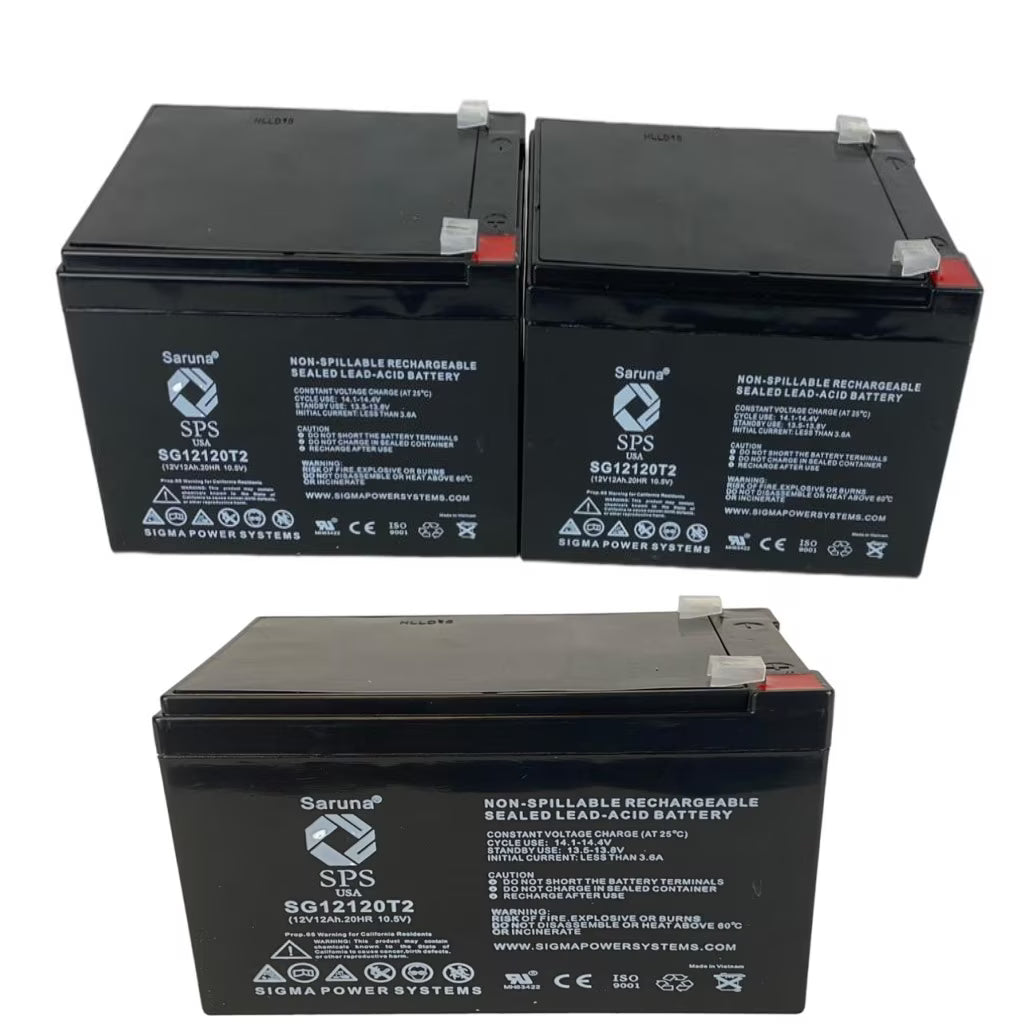 12V 12Ah Replacement Battery (3 Pack) C561590
