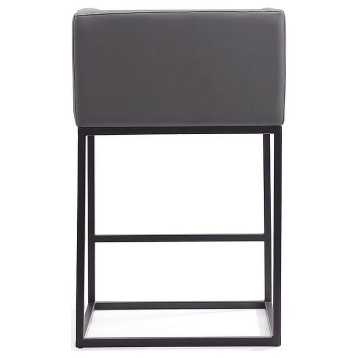Faux Leather Counter Stool in Gray Q109