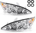 Chrome Housing Clear Lens Headlights Assembly H1431
