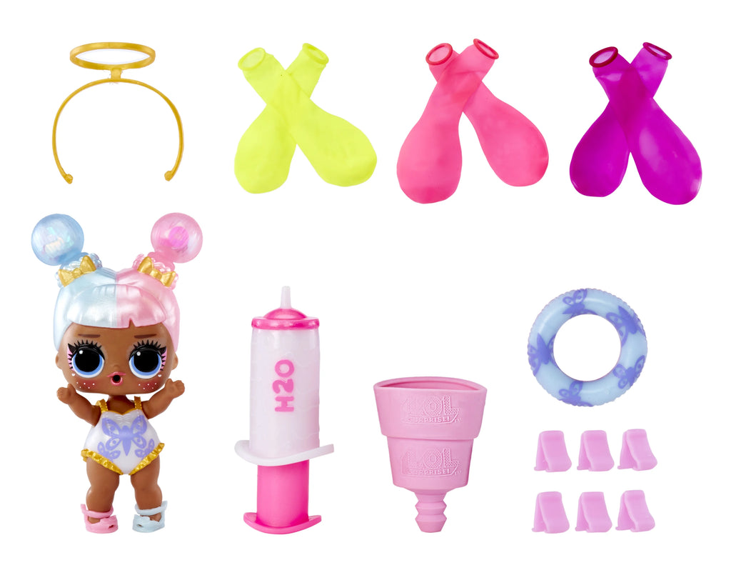 Water Balloon Surprise Dolls, Glitter, Reusable, Limited Edition W984817