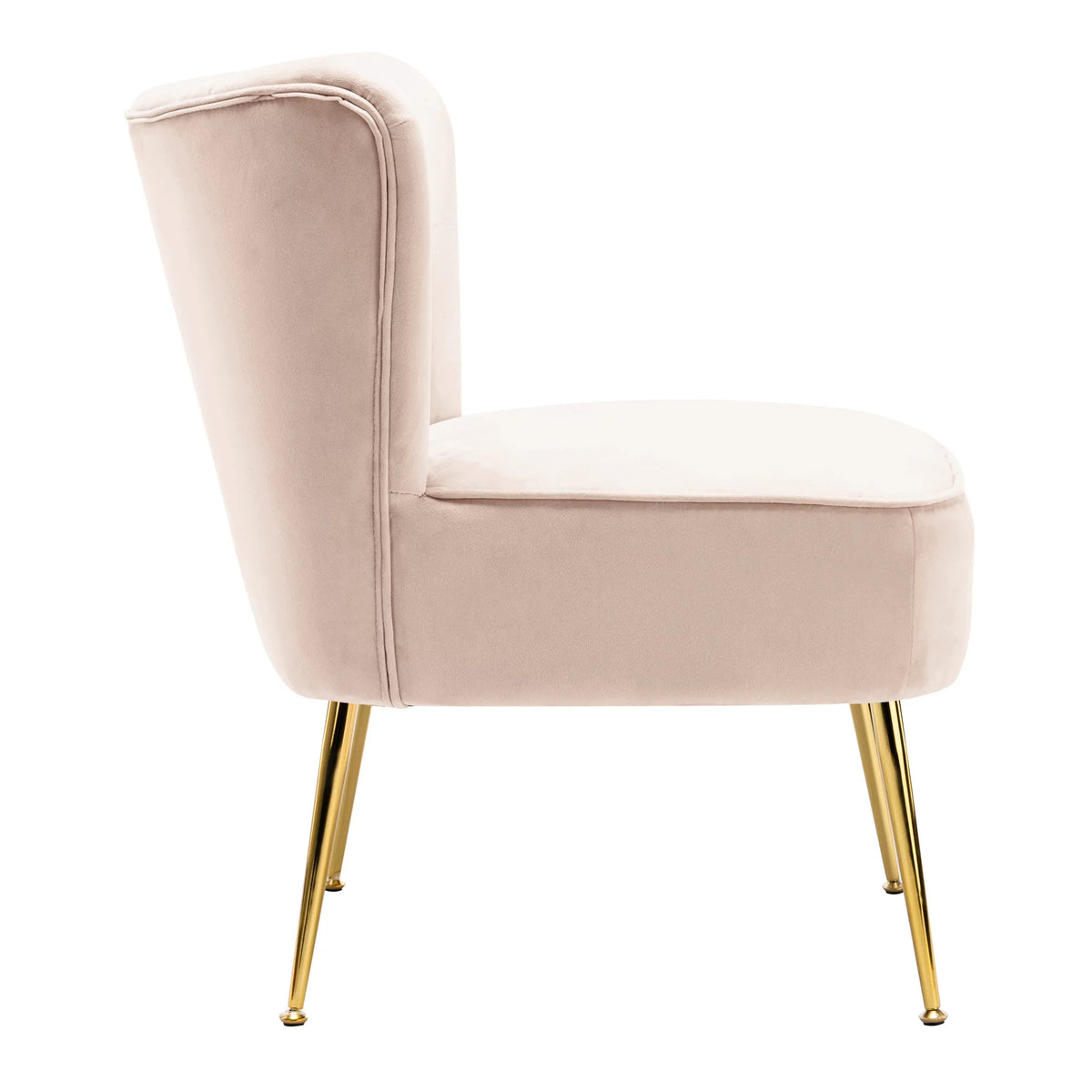 Tan Tufted Velvet Accent Chair Z564678