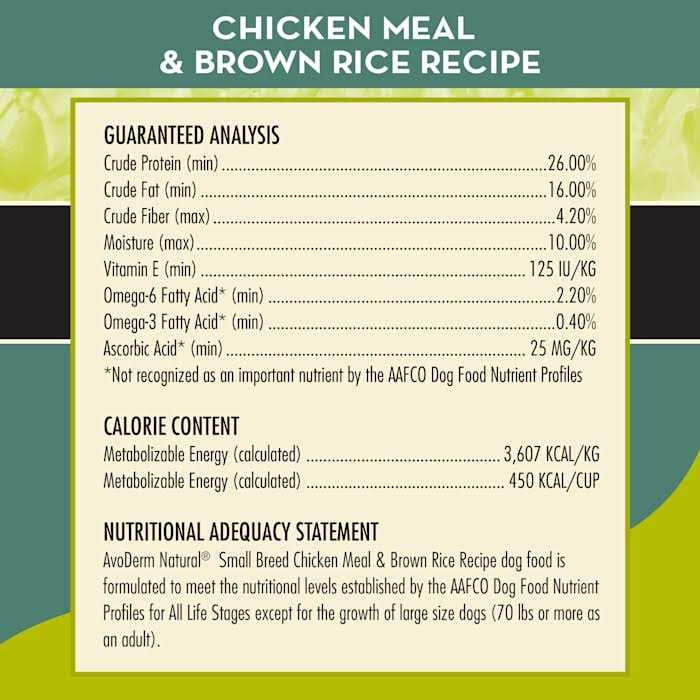 Chicken Meal & Brown Rice Small Breed Adult Dog Food C347