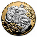 Cougar vs Bear 5 oz Silver Proof Coin D86006