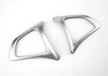 Decorative Steering Wheel Button Cover 2PCS Silver L14984