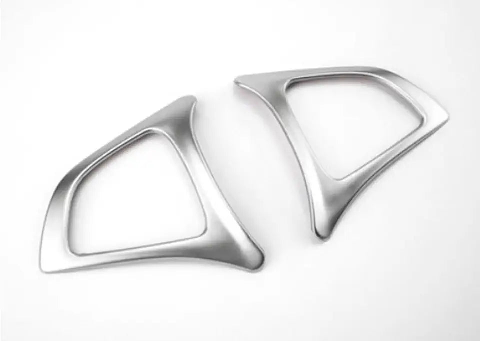 Decorative Steering Wheel Button Cover 2PCS Silver L14984