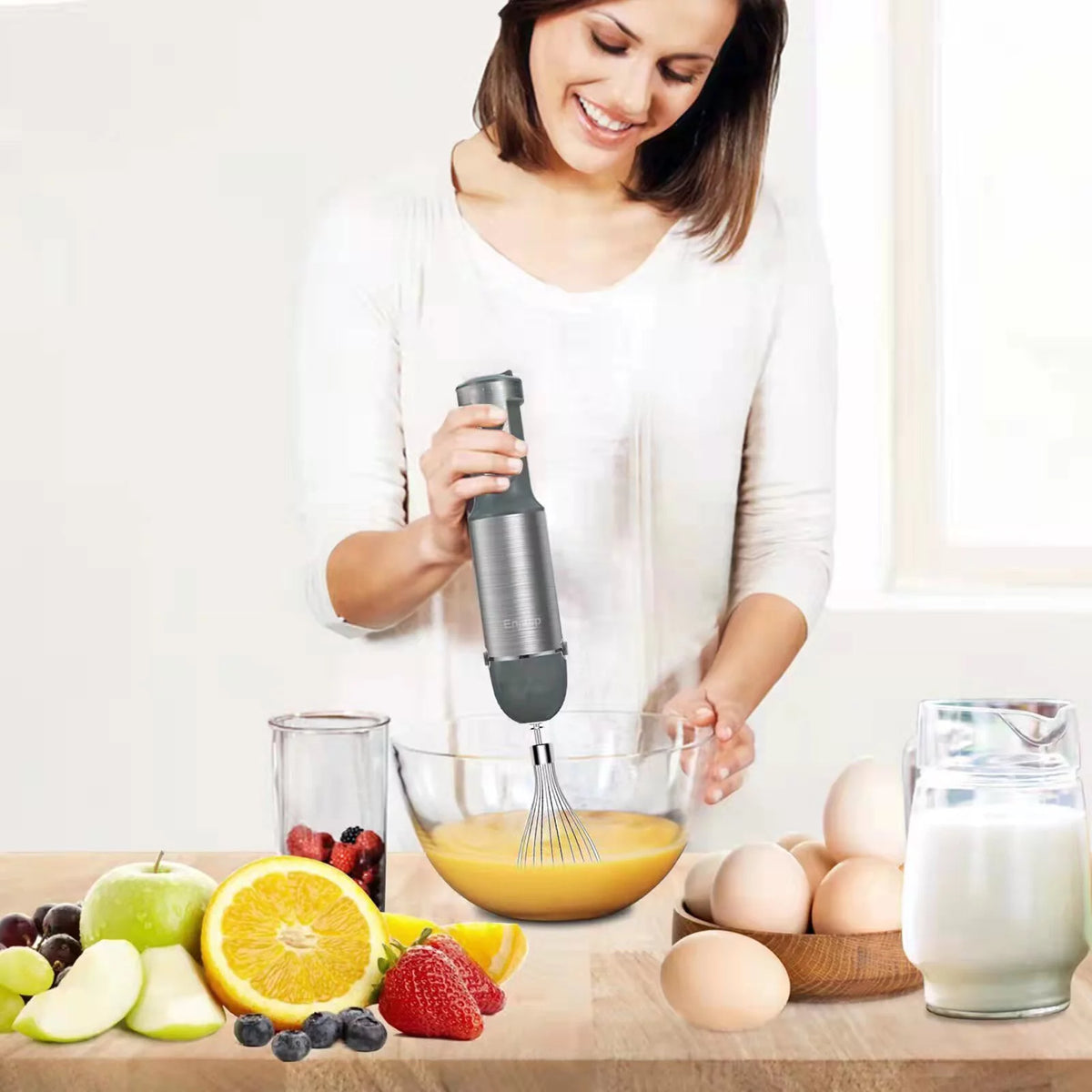 Handheld Electric Food Blender with Container Z9241