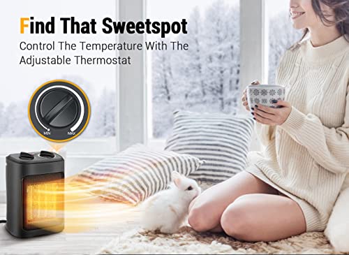 1500W Electric Ceramic Space Heater with Thermostat P80515