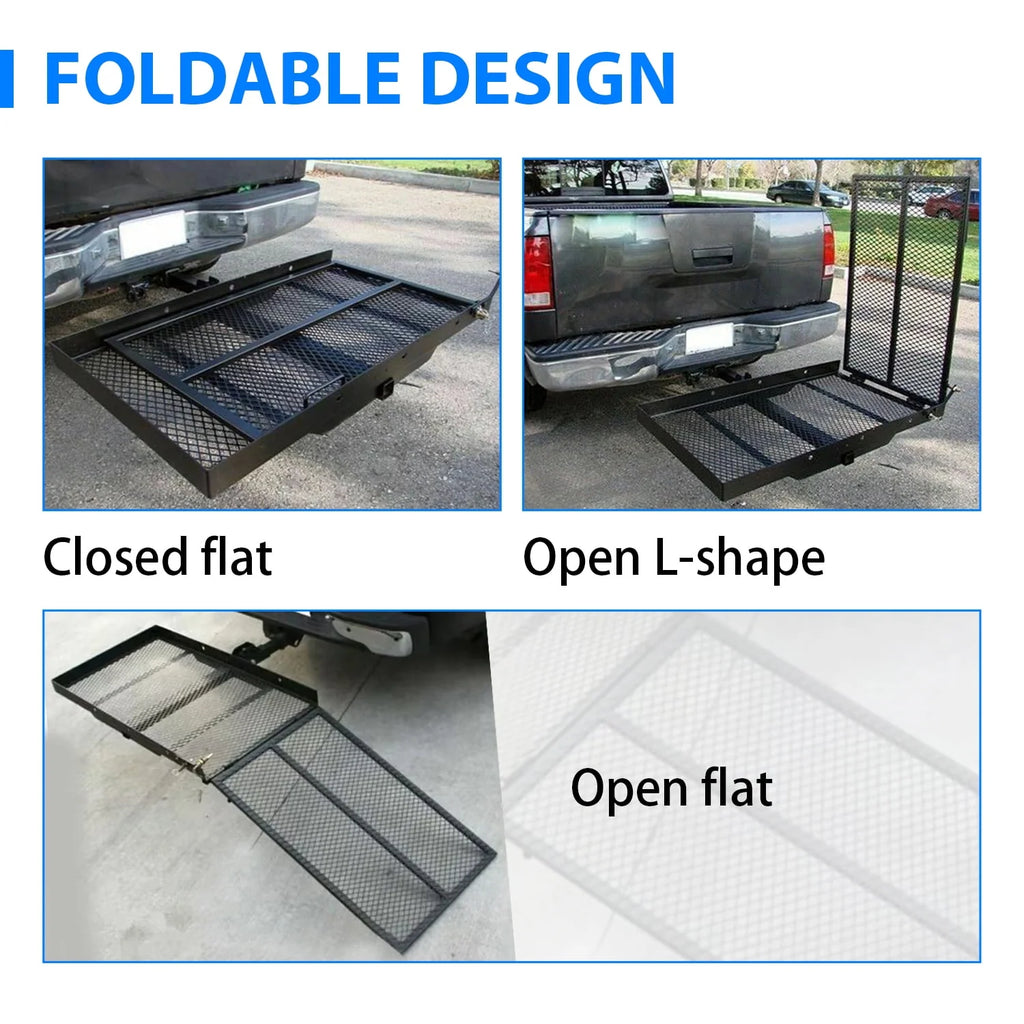 Folding Hitch Cargo Carrier Rack 500LBS T625