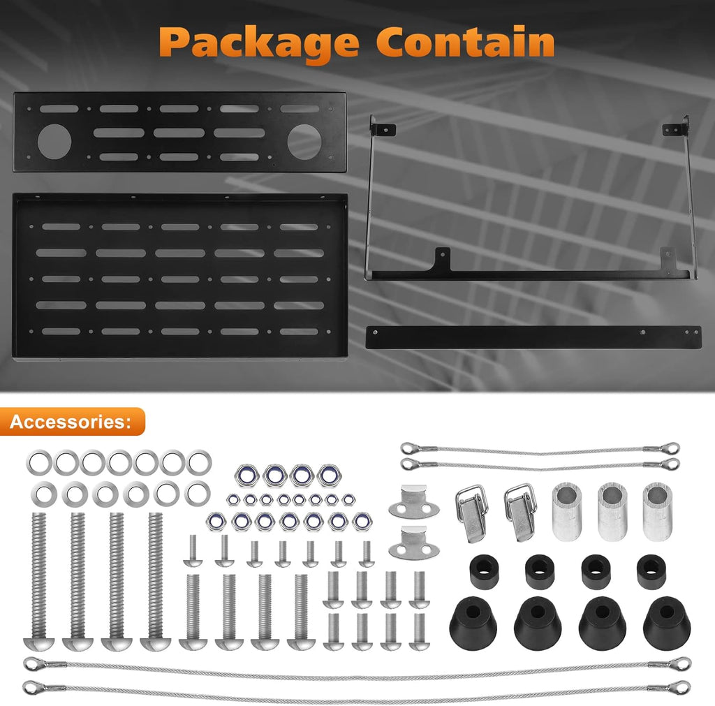 Tailgate Table Rear Foldable Cargo Shelf Aluminum Alloy Storage Rack W5597