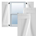 16 1/8x22W x 52x22H PVC Board-n-Batten Shutters R1084