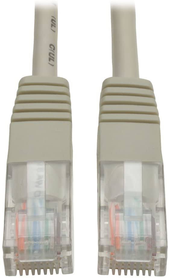 15.24 M Cat5e Cat5 350 MHz Snagless Molded UTP Patch Cable Grey W9480