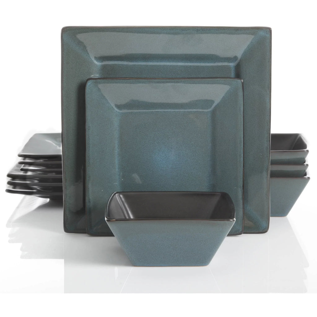 12-Piece Hard Square Dinnerware Set G788641