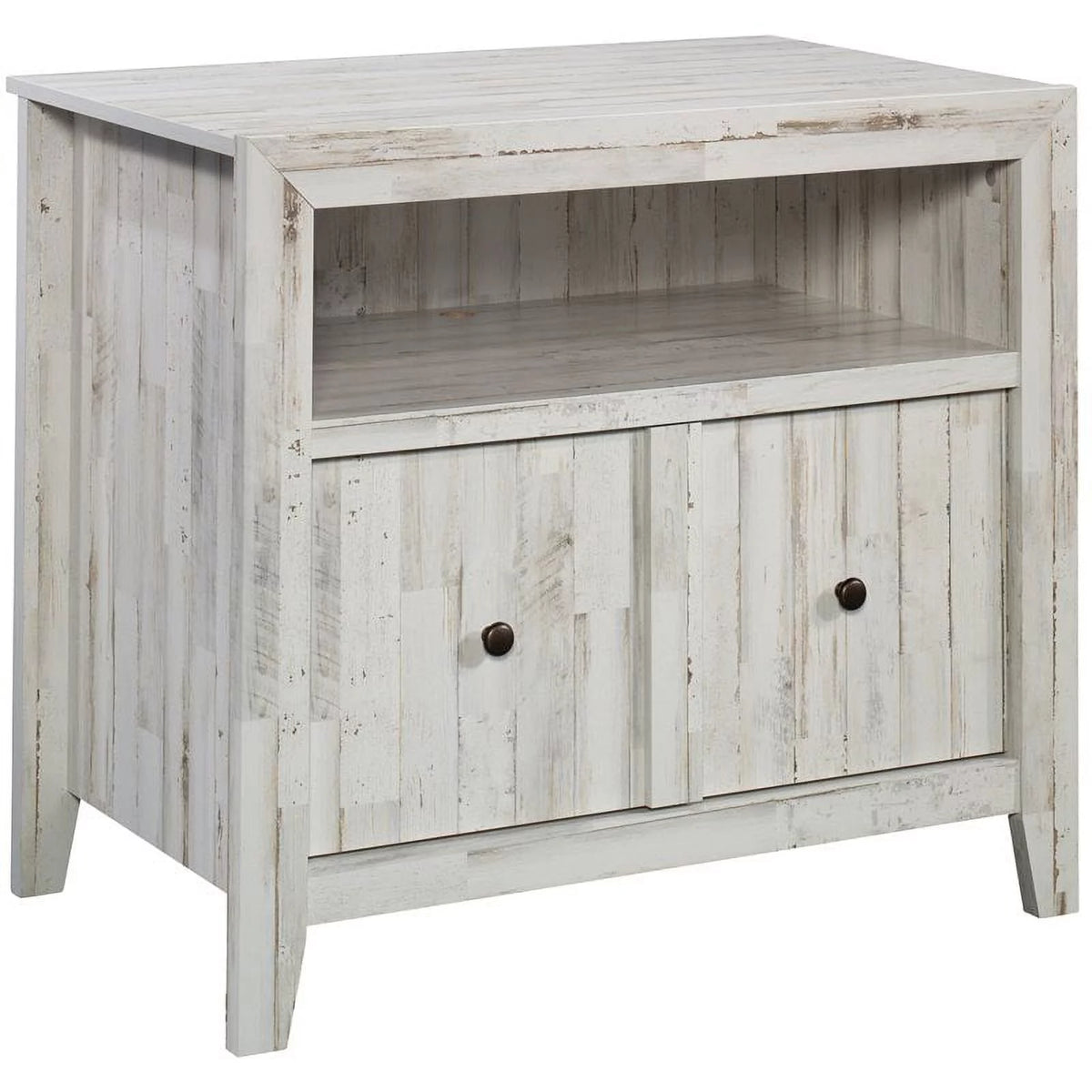 White Engineered Wood Lateral File Cabinet G931865