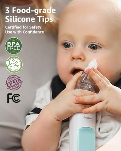 Baby Nasal Aspirator with 3 Soft Silicone Tips Y36891