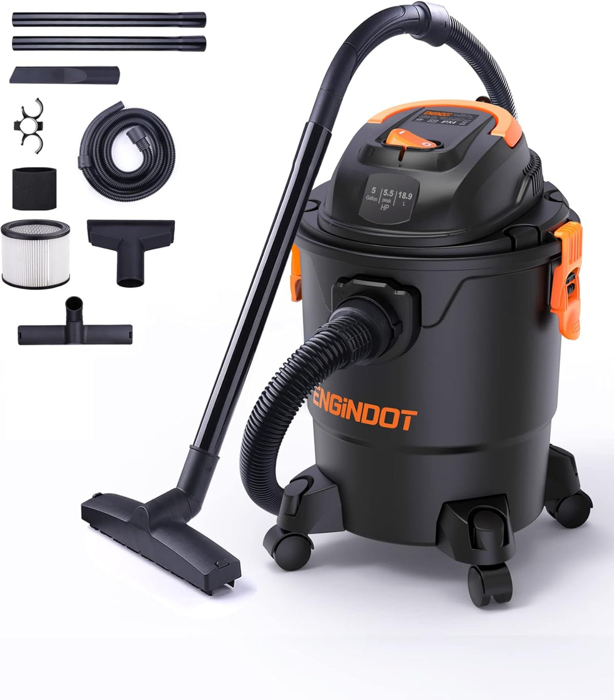 5.5 HP 5 Gallon Wet Dry Vacuum Pack of 2 Y959