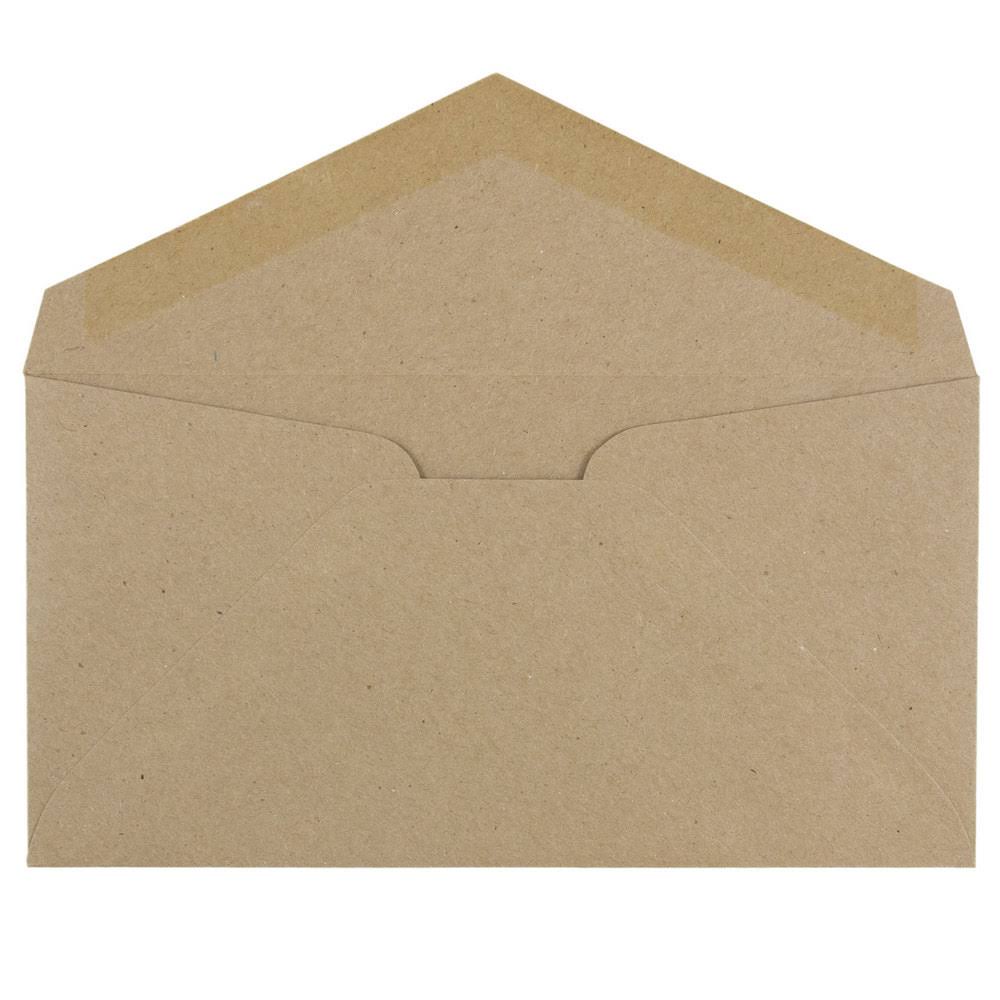 Brown Kraft Paper Envelopes, 3 7/8 x 7 1/2, 1000/Carton P857128