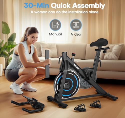 Adjustable Magnetic Resistance Stationary Bike 300LB Weight Capacity S903
