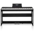 88 Keys Full Weighted Digital Piano with Furniture Stand, Power Adapter, Triple Pedals, Headphone Black M819