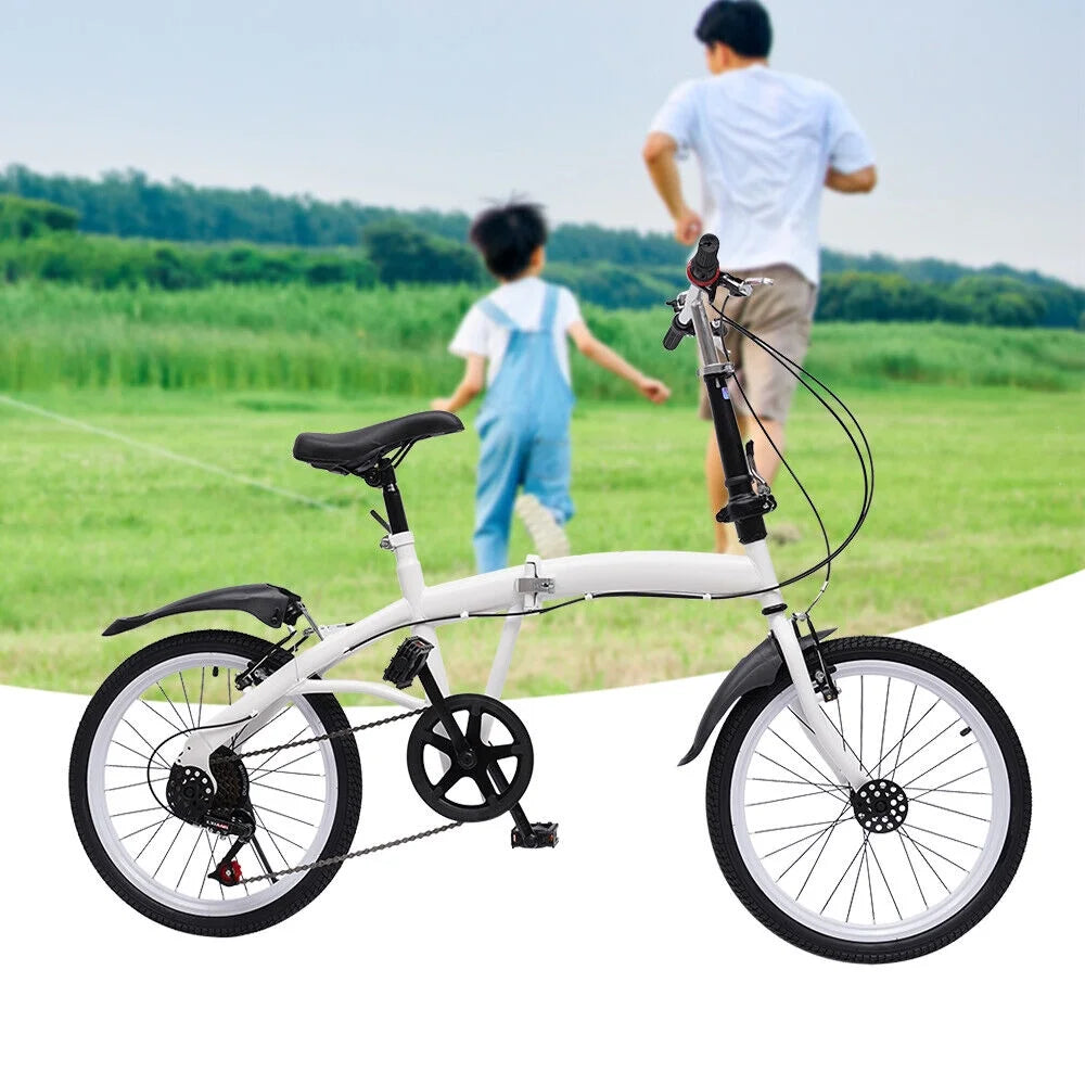 20-inch Folding Bike 7 Speed Double V Brake Carbon Steel O506