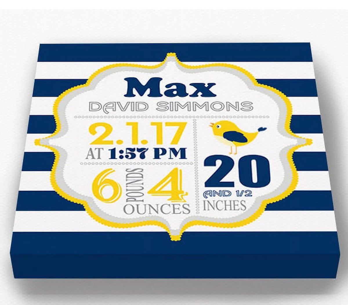 Navy 10x10 Canvas Nursery Decor S7605