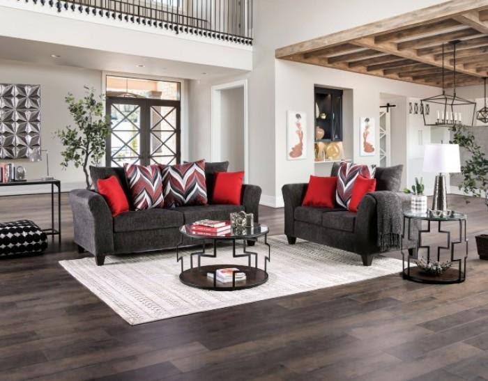 Gray Loveseat B2585