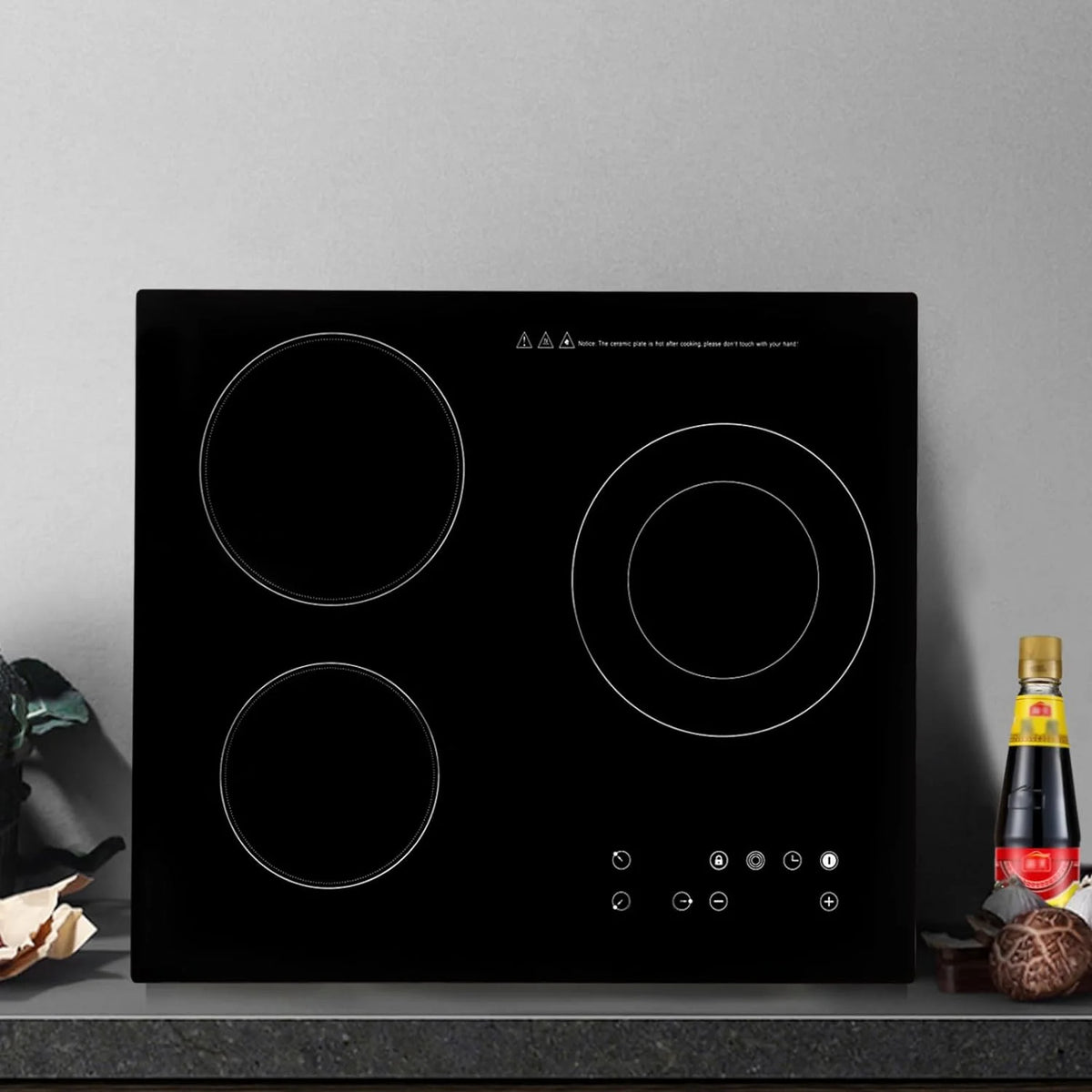 2600W 110V Portable Induction Cooktop 3 Burners Touch Control Countertop B938