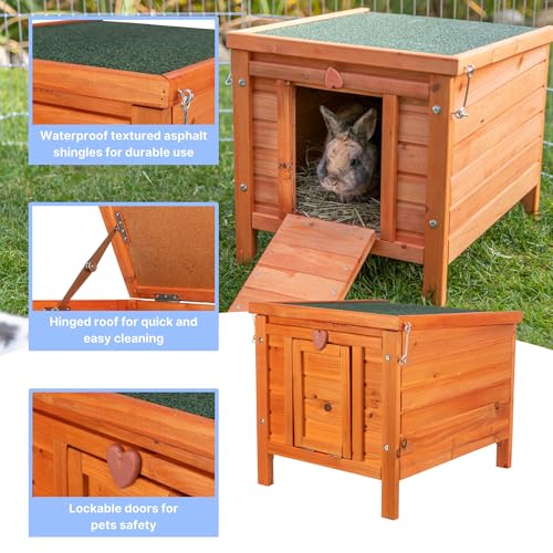 Small Animal House with Hinged Roof & Raised Floor L78007