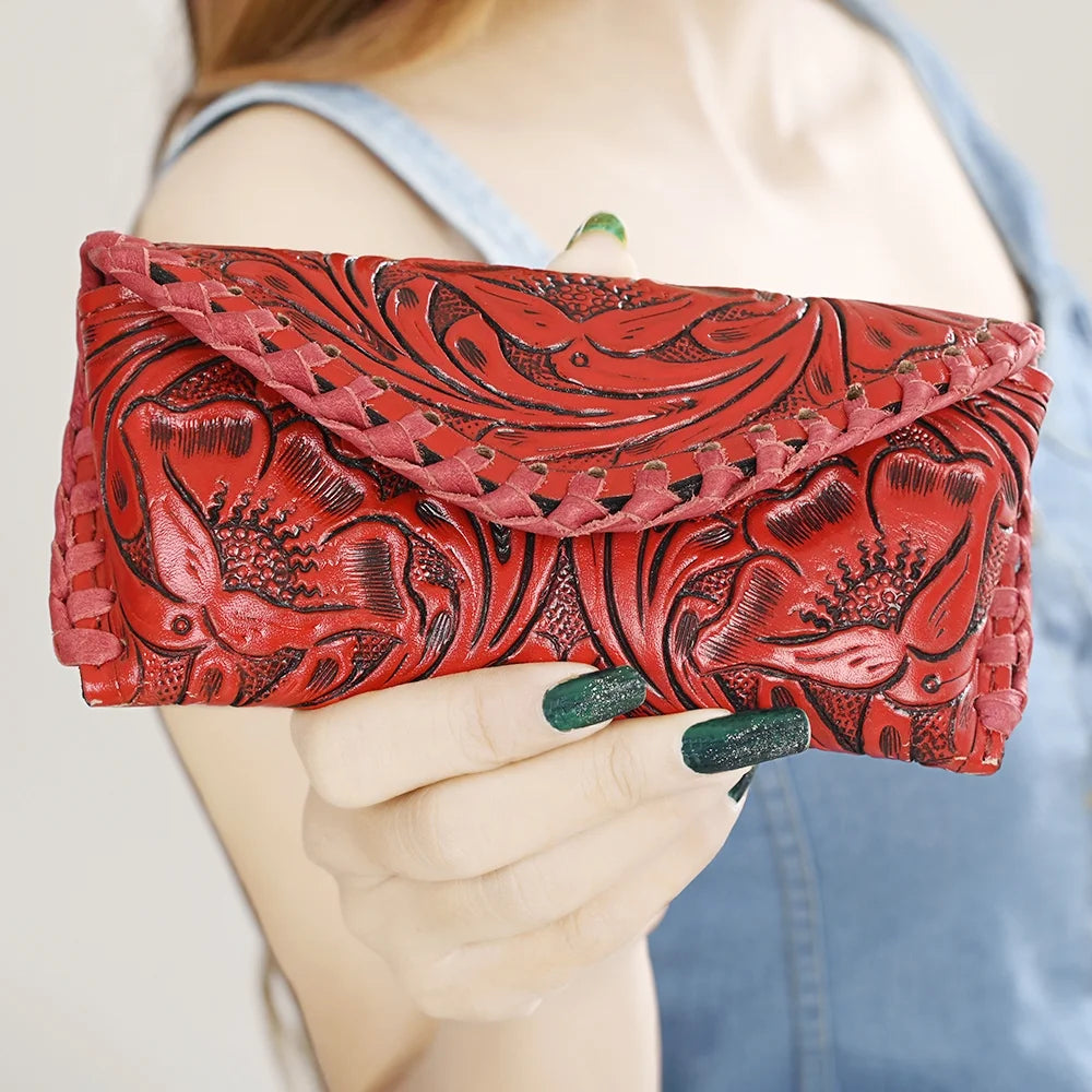 Genuine Leather Sunglass Case Handbag K35555