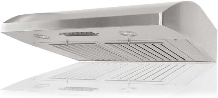 Under Cabinet Range Hood, 3-Speed, 680 CFM, LED Lights, Baffle Filters Q433