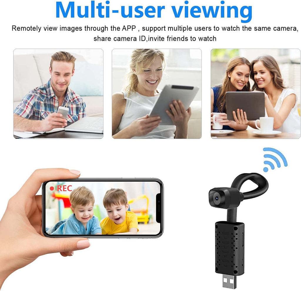 Indoor Security Camera WiFi, HD 1080P IP Camera with Motion Detection, Night Vision, Cloud Storage B9401