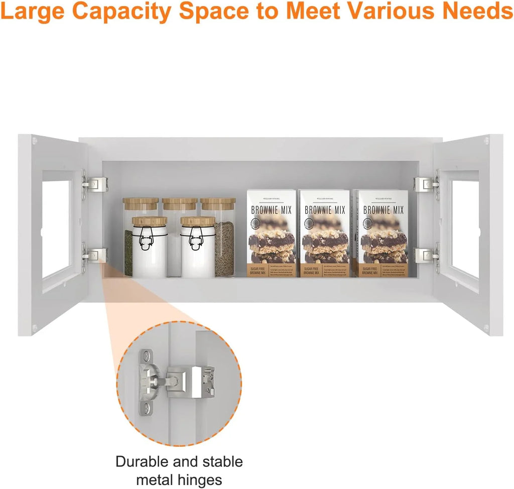 Wall-Mounted Cabinets with Soft-Close Doors W86683