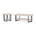 Antique White 2-Piece Wood Coffee Table Set O602626
