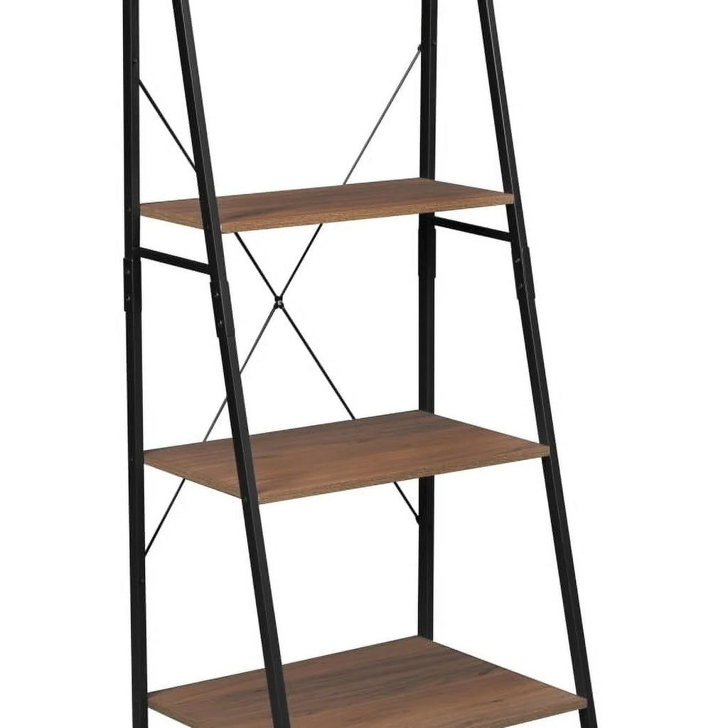 72 in. Urban Walnut Ladder Bookcase M5774
