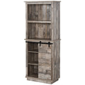 Rustic Kitchen Buffet with Hutch X410