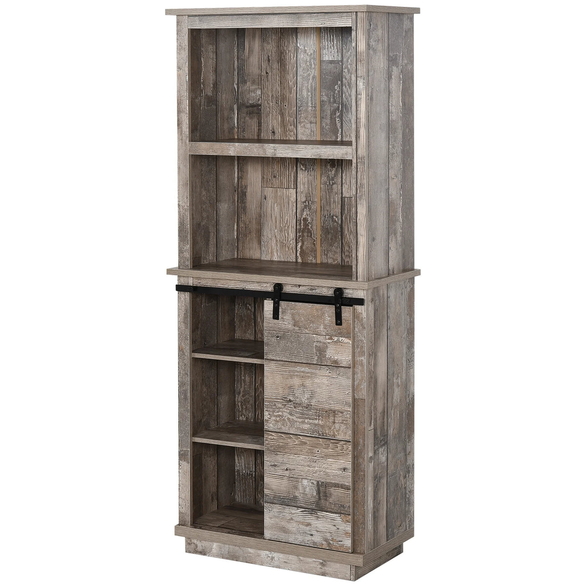Rustic Kitchen Buffet with Hutch X410