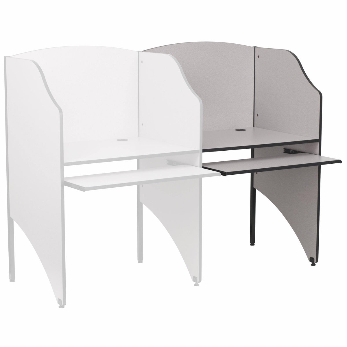 Oak Add-On Study Carrel M96554