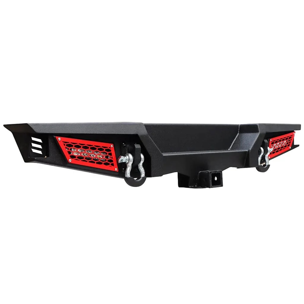 Front & Rear Bumper Combos with Winch Plate LED Work Lights Q376