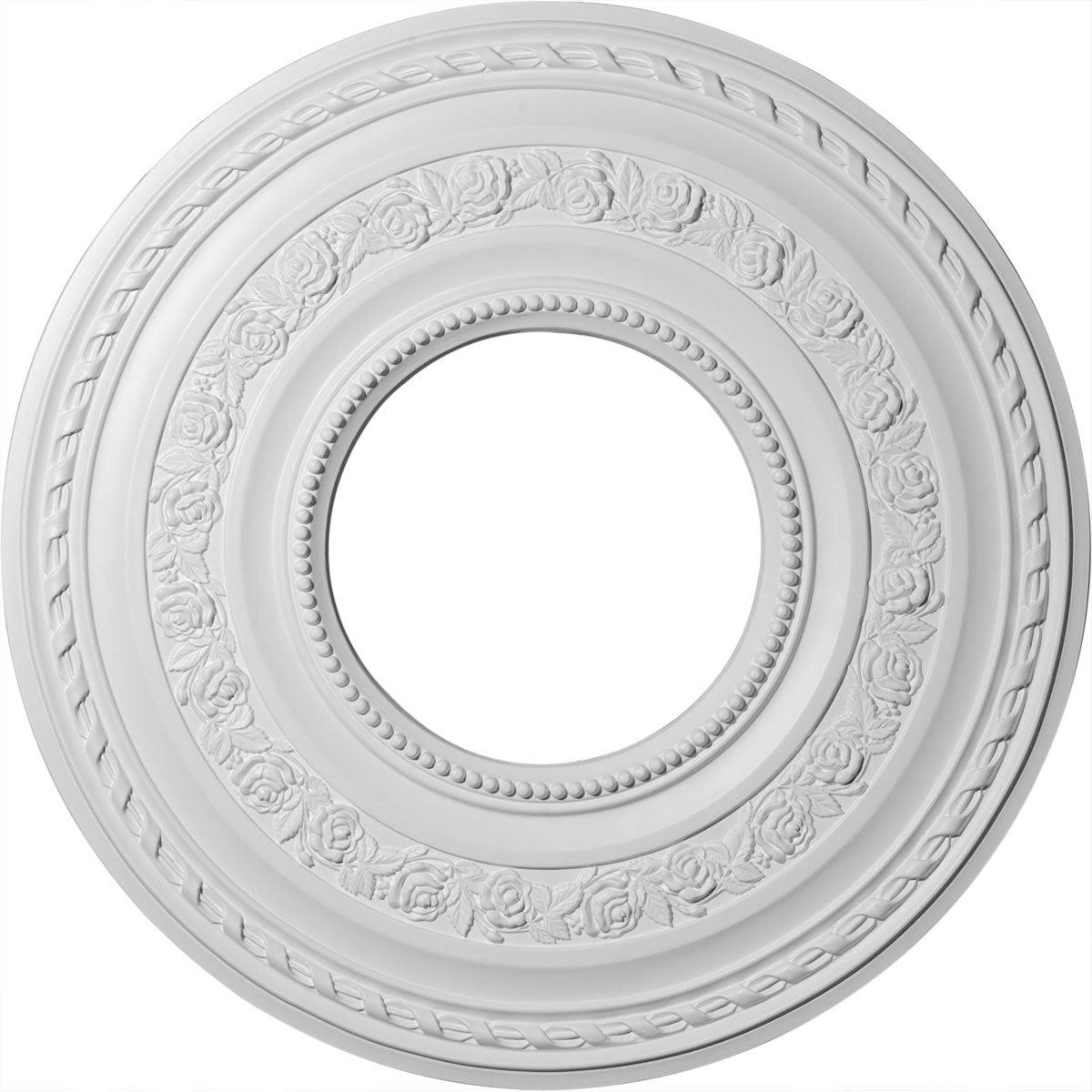 29 3/8x22OD x 11 5/8x22ID x 1 1/8x22P Hand-Painted Brushed Mahogany Ceiling Medallion C2770