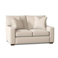 Recessed Arm Loveseat Fabric Bayou Natural M420
