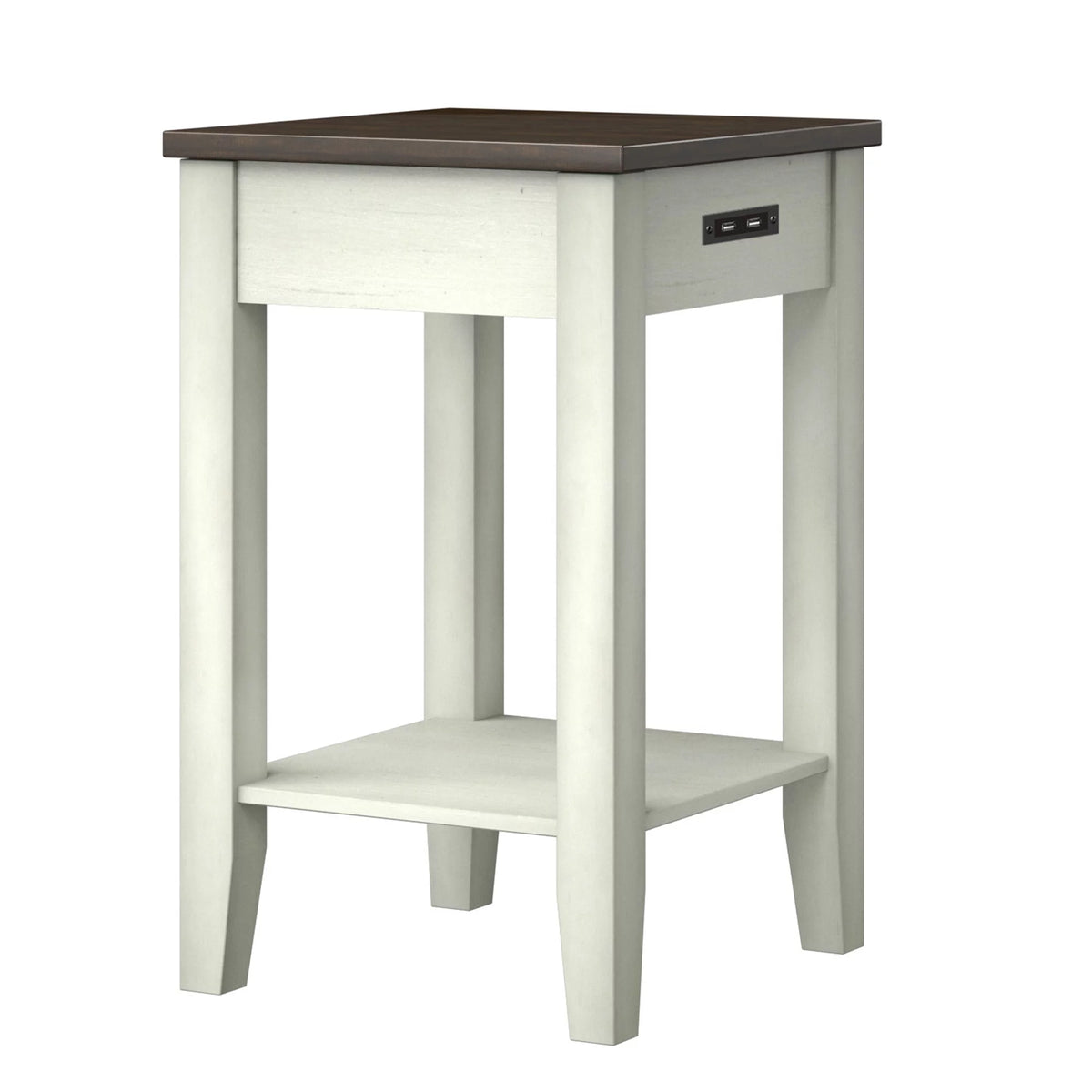 Two-Tone Side Table with USB Charging V558343