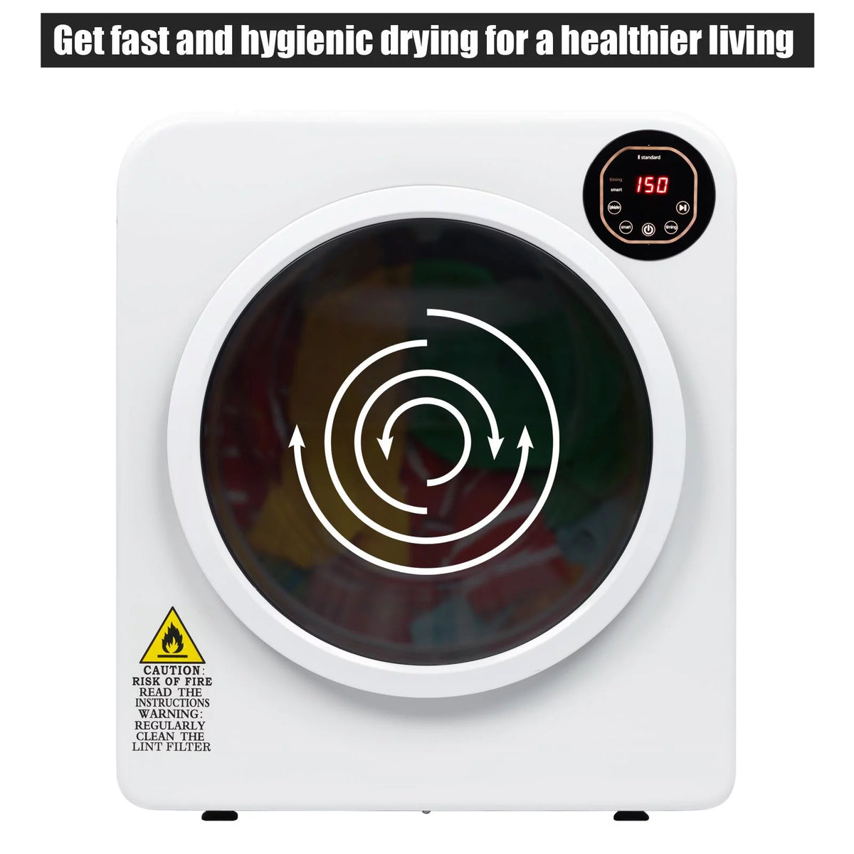 Electric Tumble Laundry Dryer Stainless Steel Tub 13.2 lbs P690878