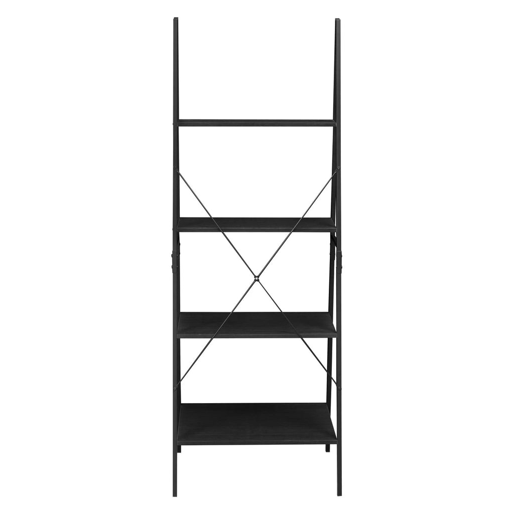 72 in. Urban Walnut Ladder Bookcase M5774