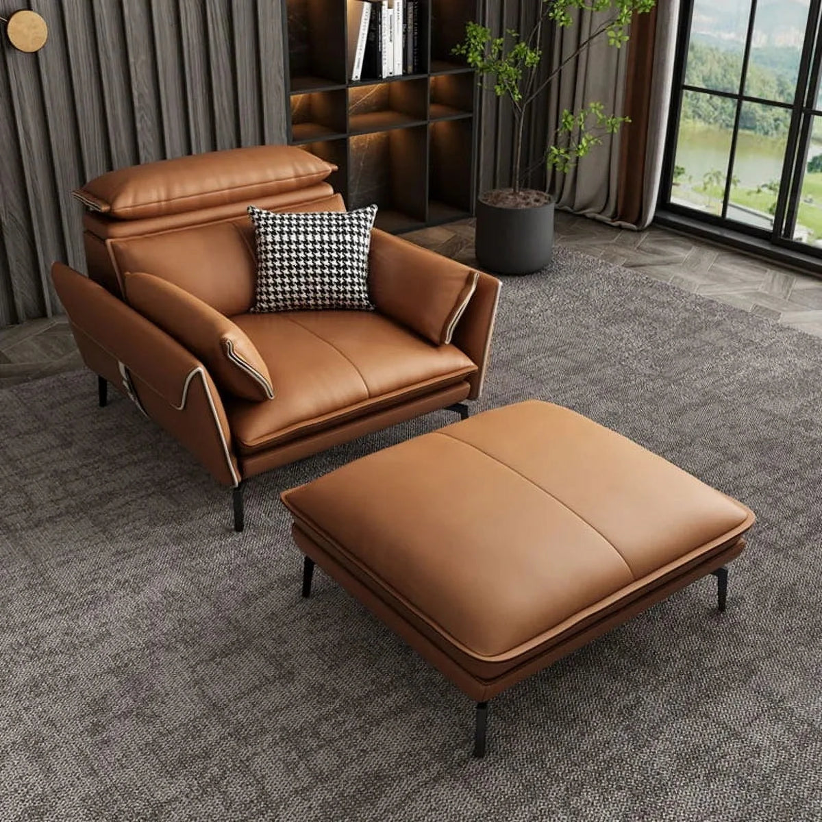 Leather Living Room Sofa Armchair H74617