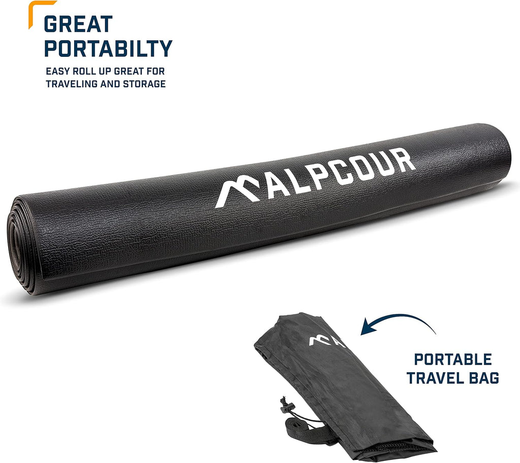 Bike Trainer Mat 36”x78” Water-resistant Anti-slip Noise Insulation D438
