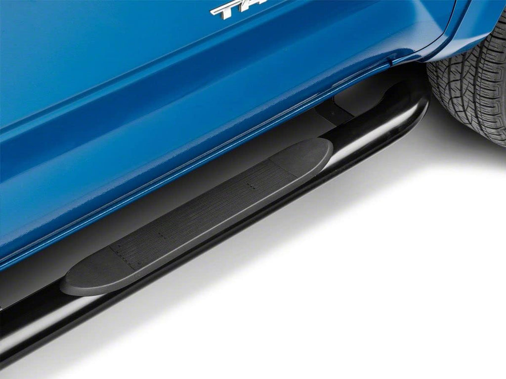 Black Oval Bent End Side Step Bars Z22857
