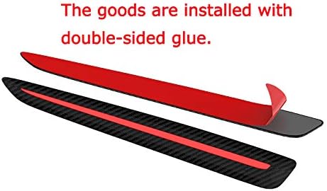 Black Anti-Collision Bumper Guard Strip Protector Trim (2 Pack) B477
