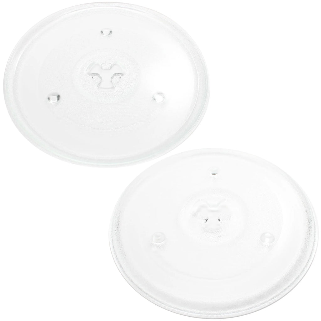 2-Pack Replacement Microwave Glass Turntable Tray 10 1/2" (270mm) D688