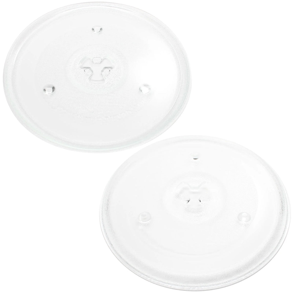 2-Pack Replacement Microwave Glass Turntable Tray 10 1/2" (270mm) D688